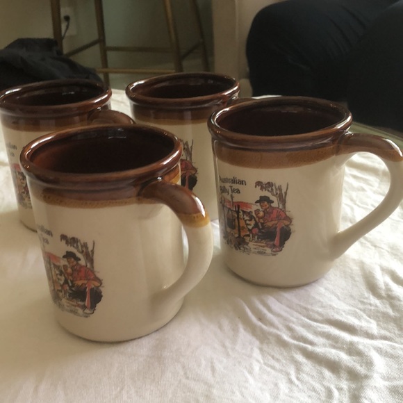 Set of 4 vintage 70s western mugs - Picture 5 of 6